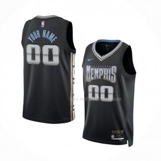 Maillot Memphis Grizzlies Personnalise Ville 2022-23 Noir