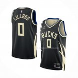 Maillot Milwaukee Bucks Damian Lillard NO 0 Statement 2022-23 Noir