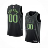 Maillot New Orleans Pelicans Personnalise Ville 2023-24 Noir