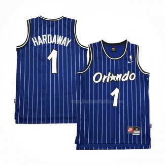 Maillot Orlando Magic Anfernee Hardaway NO 1 Retro Bleu