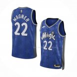 Maillot Orlando Magic Franz Wagner NO 22 Classic 2023-24 Bleu