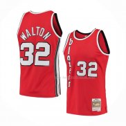 Maillot Portland Trail Blazers Bill Walton NO 32 Mitchell & Ness 1976-77 Rouge