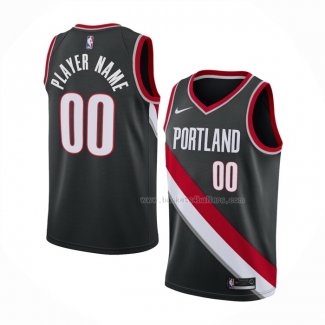 Maillot Portland Trail Blazers Personnalise Icon 2020-21 Noir