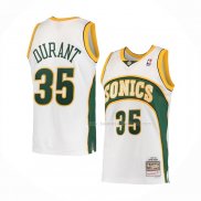 Maillot Seattle Supersonics Kevin Durant NO 35 Mitchell & Ness 2007-08 Blanc