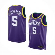 Maillot Utah Jazz Talen Horton-tucker NO 5 Classic 2023-24 Volet