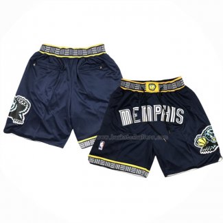 Short Memphis Grizzlies Ville Just Don 2021-22 Bleu