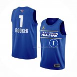 Maillot All Star 2021 Phoenix Suns Devin Booker NO 1 Bleu