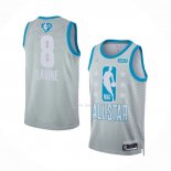 Maillot All Star 2022 Chicago Bulls Zach Lavine NO 8 Gris