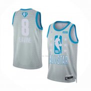 Maillot All Star 2022 Chicago Bulls Zach Lavine NO 8 Gris