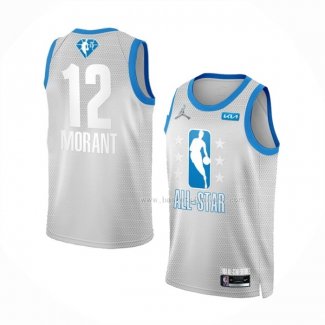 Maillot All Star 2022 Memphis Grizzlies Ja Morant NO 12 Gris