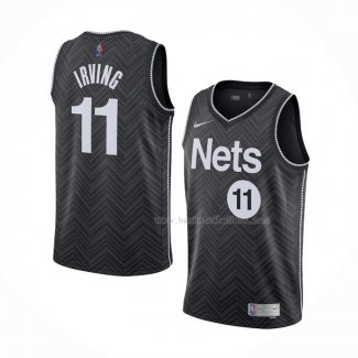 Maillot Brooklyn Nets Kyrie Irving NO 11 Earned 2020-21 Noir