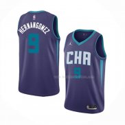 Maillot Charlotte Hornets Willy Hernangomez NO 9 Statement Edition Volet