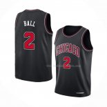 Maillot Chicago Bulls Lonzo Ball NO 2 Statement 2021 Noir