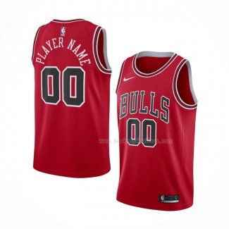 Maillot Chicago Bulls Personnalise Icon Rouge