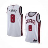 Maillot Chicago Bulls Zach Lavine NO 8 Ville 2022-23 Blanc