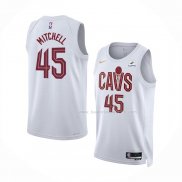 Maillot Cleveland Cavaliers Donovan Mitchell NO 45 Association 2022-23 Blanc