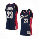 Maillot Cleveland Cavaliers LeBron James NO 23 Mitchell & Ness 2008-09 Bleu