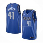 Maillot Dallas Mavericks Dirk Nowitzki NO 41 Icon Bleu