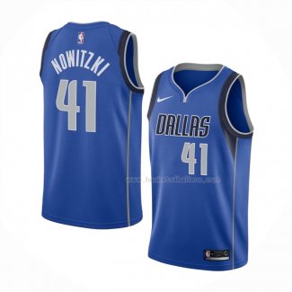 Maillot Dallas Mavericks Dirk Nowitzki NO 41 Icon Bleu