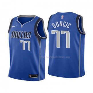 Maillot Enfant Dallas Mavericks Luka Doncic NO 77 Icon 2018 Bleu