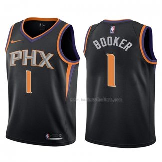 Maillot Enfant Phoenix Suns Devin Booker NO 1 Statement 2017-18 Noir