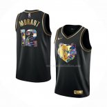 Maillot Golden Edition Memphis Grizzlies Ja Morant NO 12 2021-22 Noir