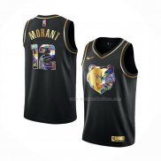 Maillot Golden Edition Memphis Grizzlies Ja Morant NO 12 2021-22 Noir