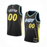 Maillot Indiana Pacers Personnalise Ville 2023-24 Noir