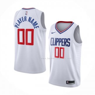 Maillot Los Angeles Clippers Personnalise Association 2020-21 Blanc