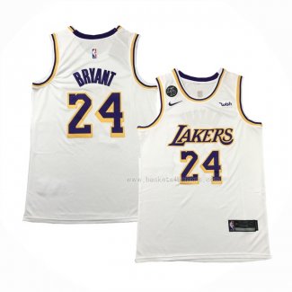 Maillot Los Angeles Lakers Kobe Bryant NO 24 Association 2018-19 Blanc