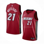 Maillot Miami Heat Hassan Whiteside NO 21 Statement Rouge