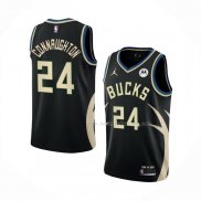 Maillot Milwaukee Bucks Pat Connaughton NO 24 Statement 2022-23 Noir