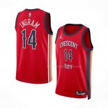 Maillot New Orleans Pelicans Brandon Ingram NO 14 Statement 2023-24 Rouge