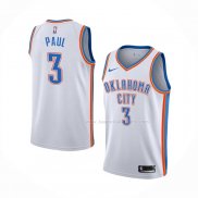 Maillot Oklahoma City Thunder Chris Paul NO 3 Association Blanc