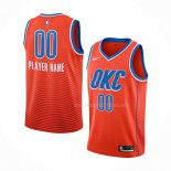 Maillot Oklahoma City Thunder Personnalise Statement 2019-20 Orange