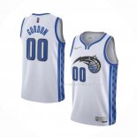 Maillot Orlando Magic Aaron Gordon NO 00 Earned 2020-21 Blanc