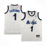 Maillot Orlando Magic Anfernee Hardaway NO 1 Retro Blanc