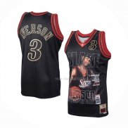 Maillot Philadelphia 76ers Allen Iverson Slam NO 3 Retro Noir