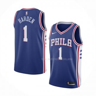 Maillot Philadelphia 76ers James Harden NO 1 Icon Bleu