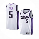 Maillot Sacramento Kings De’aaron Fox NO 5 Association 2023-24 Blanc