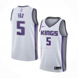 Maillot Sacramento Kings De'aaron Fox NO 5 Association Blanc