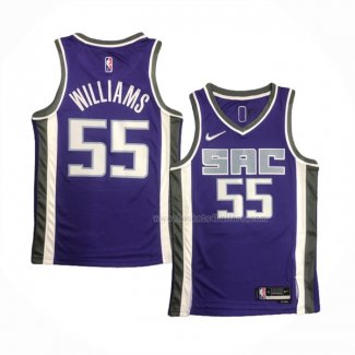 Maillot Sacramento Kings Jason Williams NO 55 Icon 2020-21 Volet