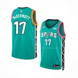 Maillot San Antonio Spurs Doug Mcdermott NO 17 Ville 2022-23 Vert