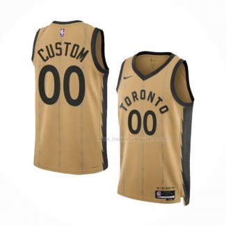 Maillot Toronto Raptors Personnalise Ville 2023-24 Or