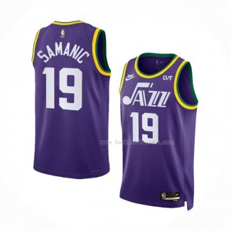 Maillot Utah Jazz Luka Samanic NO 19 Classic 2023-24 Volet