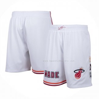 Short Miami Heat Mitchell & Ness Blanc