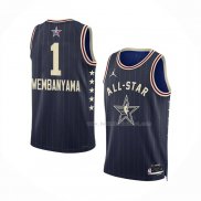 Maillot All Star 2024 San Antonio Spurs Victor Wembanyama NO 1 Bleu