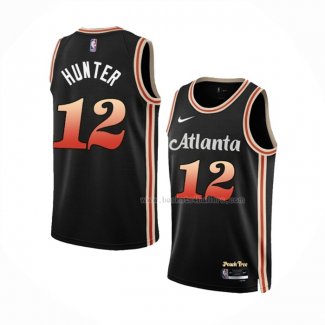 Maillot Atlanta Hawks De'andre Hunter NO 12 Ville 2022-23 Noir