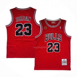 Maillot Chicago Bulls Michael Jordan NO 23 Mitchell & Ness 1997-98 Rouge2