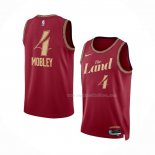 Maillot Cleveland Cavaliers Evan Mobley NO 4 Ville 2023-24 Rouge